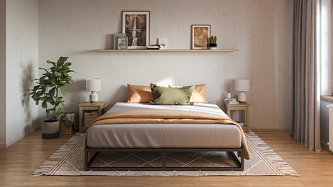 Metal bed Essential matras |