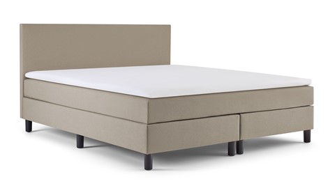 Box Lowen Pro vlak met gestoffeerd matras, grey beige