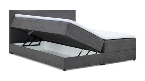 Opbergboxspring Odin met topmatras, antracite