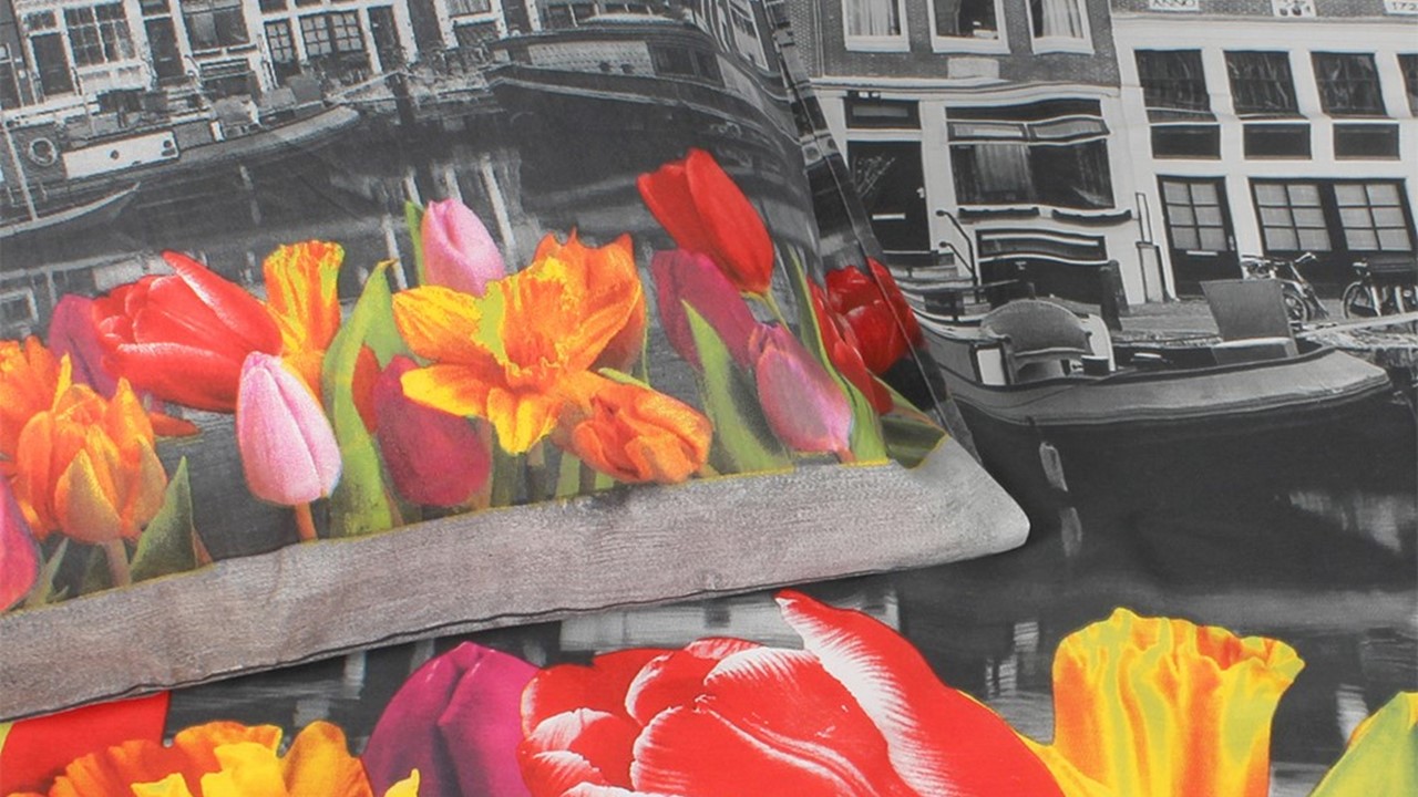 Durven prins Dwaal dekbedovertrek Amsterdam Tulips | Beddenreus