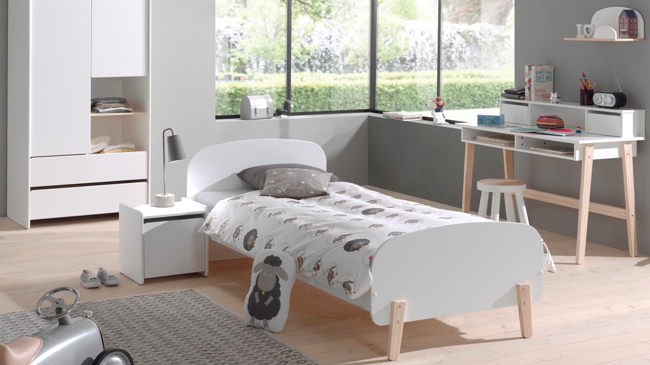 Verfijnen onthouden eenvoudig Complete slaapkamer Kiddy met nachtkast, kast en bureau met opzet |  Beddenreus