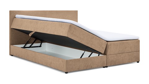 Opbergboxspring Odin met topmatras, beige