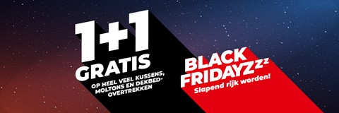 Black Fridayzzz beddengoed 1+1 gratis